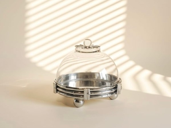 TRAY W GLASS COVER S